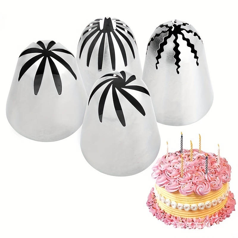 4-osaline komplekt eriti suur Korea küpsiste ja tainapihustite otsik, lehttainakoogi kaunistuspress, taina küpsetamise tööriist