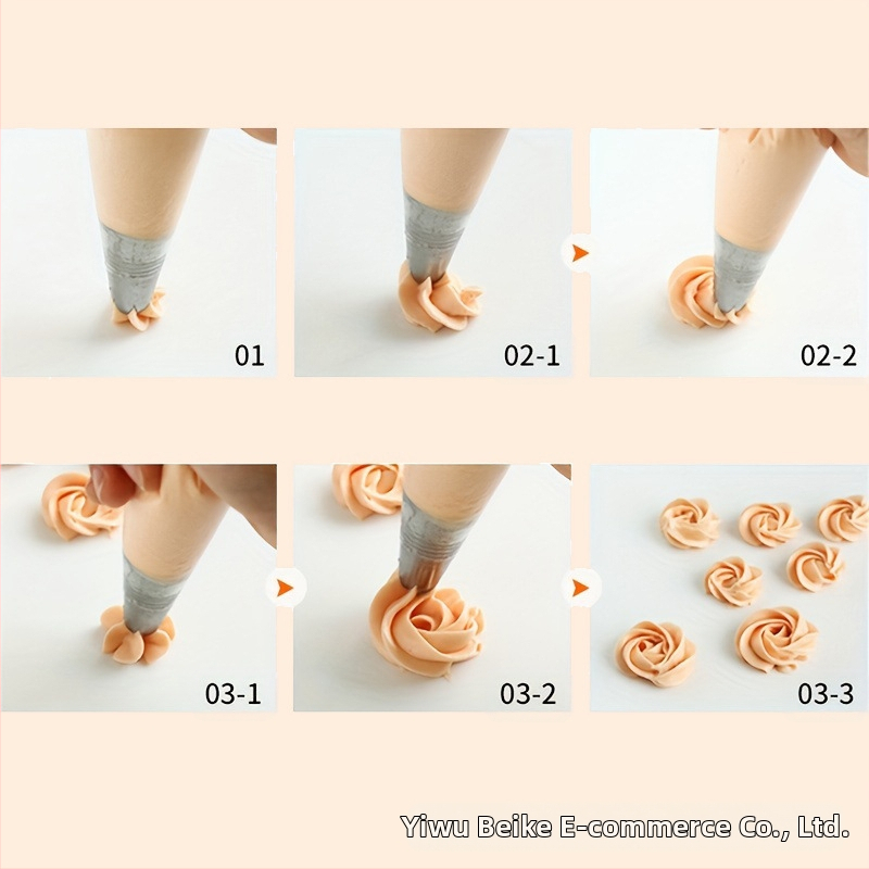 Комплект от 4 екстра големи корейски дюзи за сладкиши, инструмент за изстискване на сладкиши, декорация на торти, инструмент за печене на сладкиши