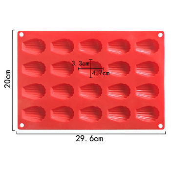 Jianmei точкова силиконова форма за хранителни цели 20 черупки ръчно изработена форма за бисквити „Направи си сам“ шоколад ръчно изработен сапун
