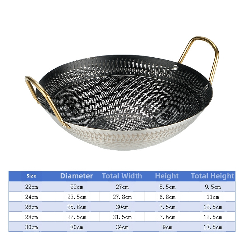 Gamyklinis tiesioginis partijos nelimpantis sutirštintas nerūdijančio plieno korio struktūros mažas karštas puodas sausas puodas namų apyvokos restoranas komercinis puodas baras Ding