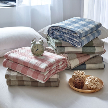 Grynos medvilnės marlės rankšluosčių antklodė, vasarinė plona trijų sluoksnių medvilninė vasarinė vėsi antklodė, oro kondicionieriaus antklodė, viengulė ir dvigulė paklodė suaugusiesiems