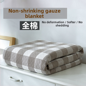 Grynos medvilnės marlės rankšluosčių antklodė, vasarinė plona trijų sluoksnių medvilninė vasarinė vėsi antklodė, oro kondicionieriaus antklodė, viengulė ir dvigulė paklodė suaugusiesiems