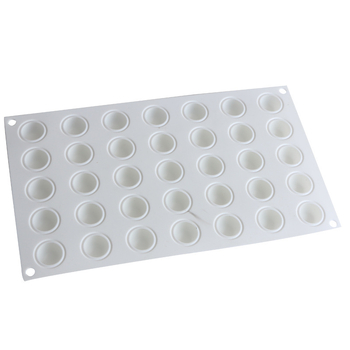 35-osaline väike lame ümmargune sisemine vahukoogivorm ümmargune võileiva silikoonvorm väike trummelkile magustoidu fondantküpsetusvorm