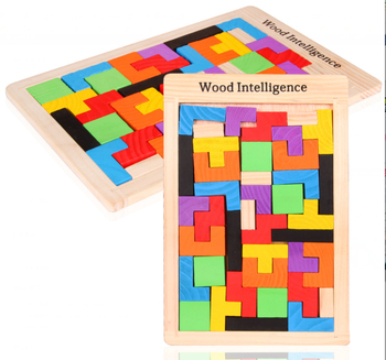 „Senteng Kidsren“ edukaciniai perkamiausi „Tetris“ intelektualūs statybiniai blokeliai, dėlionės, žaislai iš pušies medienos