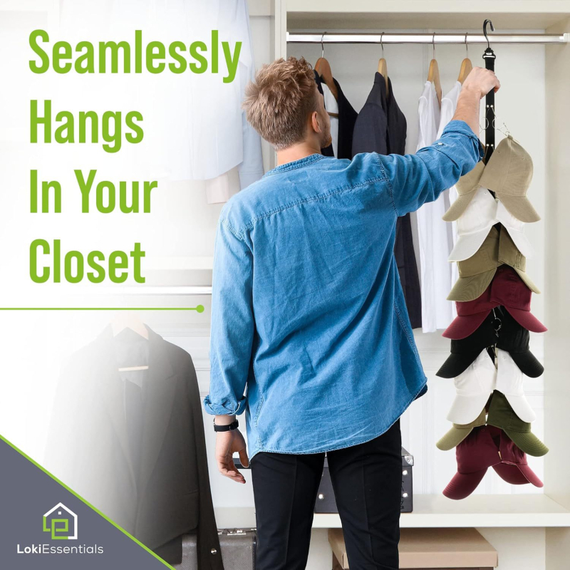 Tarpvalstybinis galinis beisbolo kepuraitės laikymo segtukas įėjimo spintos segtukas kepuraitės laikymo kabliuko lentynėlė pakabinama kepuraitės laikymo artefaktas