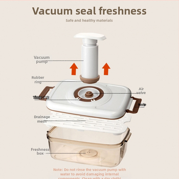 Kutija za vakuumsko konzerviranje, električna usisna zatvorena kutija za skladištenje žitarica, kuhinjski hladnjak, odvod, kutija za skladištenje hrane, ručna pumpa