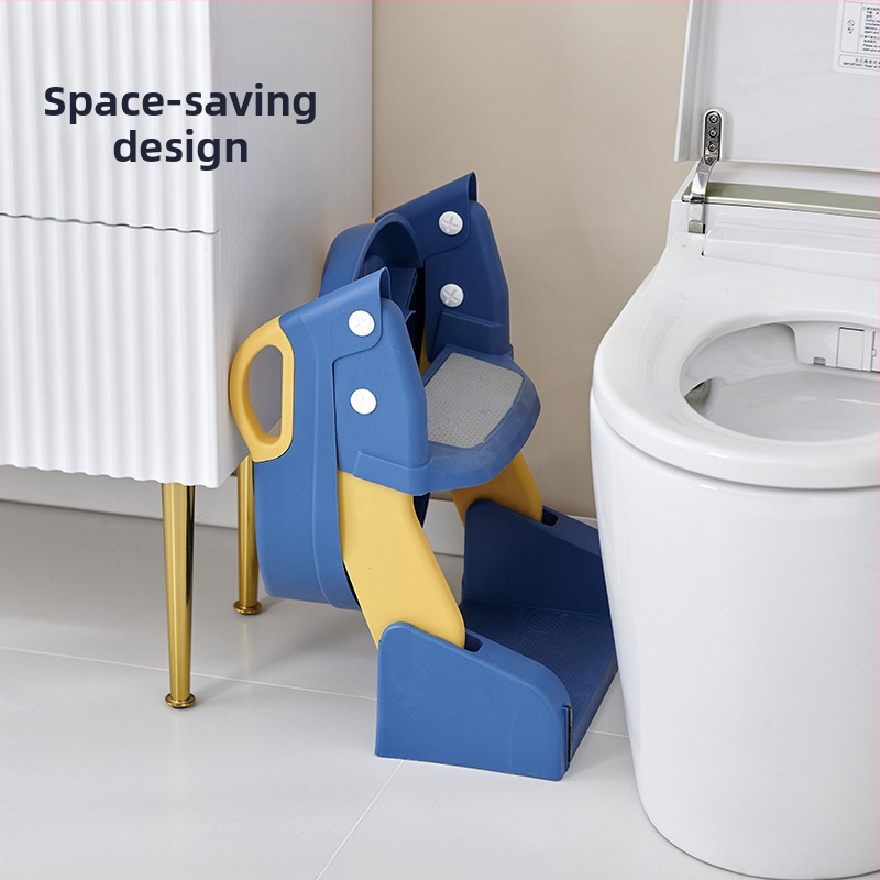 Детска тоалетна стълба с двойно предназначение, бебешка тоалетна, тоалетна, спомагателна тоалетна стълба, сгъваема бебешка тоалетна, принадлежности за баня