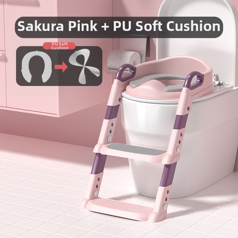 Vaikų tualeto kopėčios Dvigubos paskirties kūdikių tualetas Tualetas Tualeto pagalbinės tualeto kopėčios Sulankstomos kūdikių vonios reikmenys