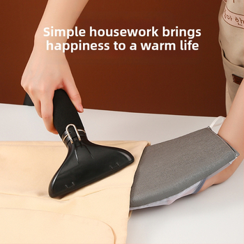 Σιδερένια σιδερώστρα χειρός Μίνι αντι-εγκαύματα Σιδερένια σιδερώστρα ρούχων για το σπίτι Σιδερένια σιδερώστρα Κρεμαστή μηχανή σιδερώματος Σφουγγάρι Γάντια μόνωσης