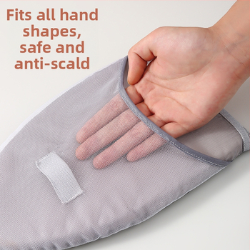 Σιδερένια σιδερώστρα χειρός Μίνι αντι-εγκαύματα Σιδερένια σιδερώστρα ρούχων για το σπίτι Σιδερένια σιδερώστρα Κρεμαστή μηχανή σιδερώματος Σφουγγάρι Γάντια μόνωσης