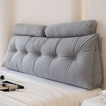 Didelė, aukštos klasės pagalvėlė prie lovos, minkštas „Tatami“ juosmens atramos pagalvėlė, trikampė sofos atlošas su apsauga nuo susidūrimo, kaklo apsauga, nuimama ir plaunama.