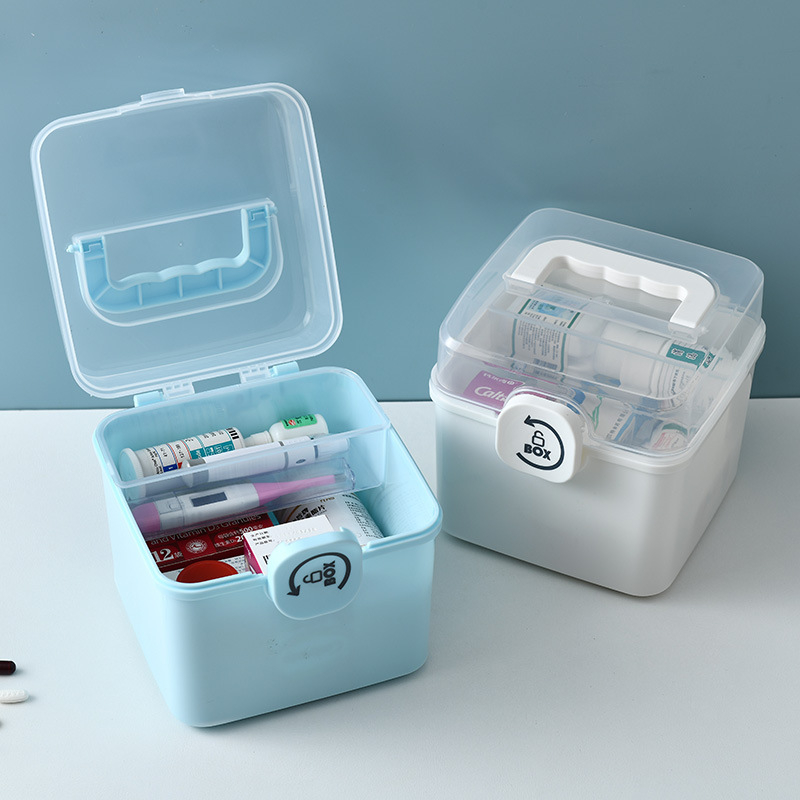 Majapidamises kasutatav suure mahutavusega mitmekihiline ravimikarp, täielik komplekt erakorralise meditsiiniabi meditsiiniliseks hoiustamiseks, väike ravimikarp, ravimikarp perepakend