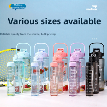 Διασυνοριακό Αθλητικό Ποτήρι Νερού Καλοκαιρινό Κύπελλο Μεγάλης Χωρητικότητας Σετ Τριών Τεμαχίων Κύπελλο Βραστήρα με Καλαμάκι, Πλαστικό Κύπελλο Space Cup Χονδρική