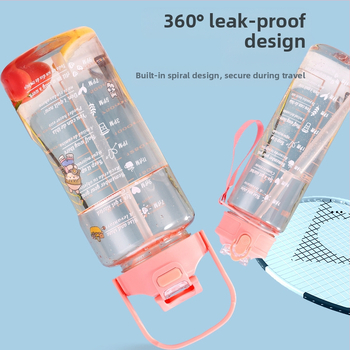 Διασυνοριακό Αθλητικό Ποτήρι Νερού Καλοκαιρινό Κύπελλο Μεγάλης Χωρητικότητας Σετ Τριών Τεμαχίων Κύπελλο Βραστήρα με Καλαμάκι, Πλαστικό Κύπελλο Space Cup Χονδρική