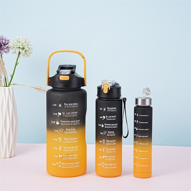 Διασυνοριακό Αθλητικό Ποτήρι Νερού Καλοκαιρινό Κύπελλο Μεγάλης Χωρητικότητας Σετ Τριών Τεμαχίων Κύπελλο Βραστήρα με Καλαμάκι, Πλαστικό Κύπελλο Space Cup Χονδρική