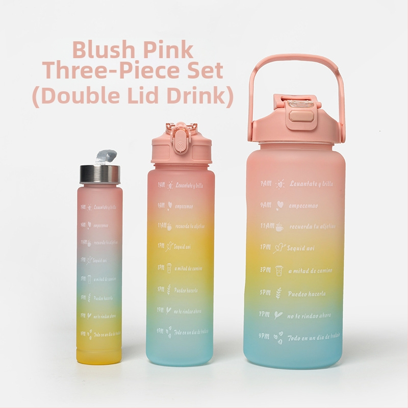 Διασυνοριακό Αθλητικό Ποτήρι Νερού Καλοκαιρινό Κύπελλο Μεγάλης Χωρητικότητας Σετ Τριών Τεμαχίων Κύπελλο Βραστήρα με Καλαμάκι, Πλαστικό Κύπελλο Space Cup Χονδρική