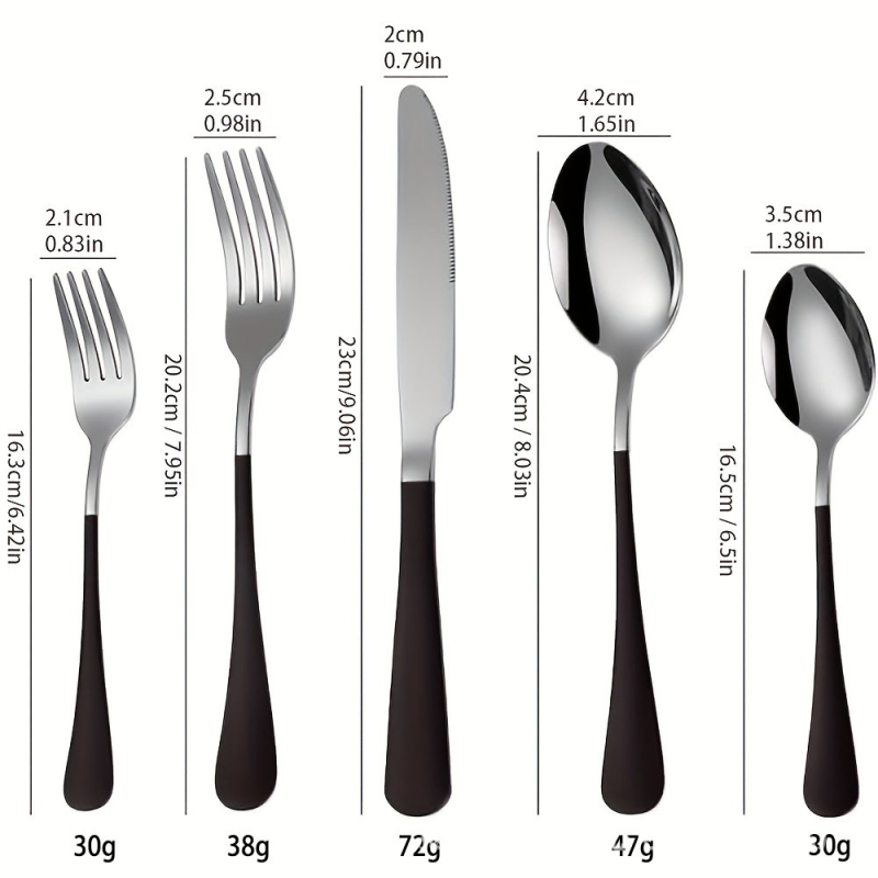 Tehase hulgimüügi roostevabast terasest värvinuga, kahvel ja lusikas viiest osast koosnev lauanõud majapidamis-, hotelli- ja restorani lääne toidu kaasaskantavatele lauanõudele