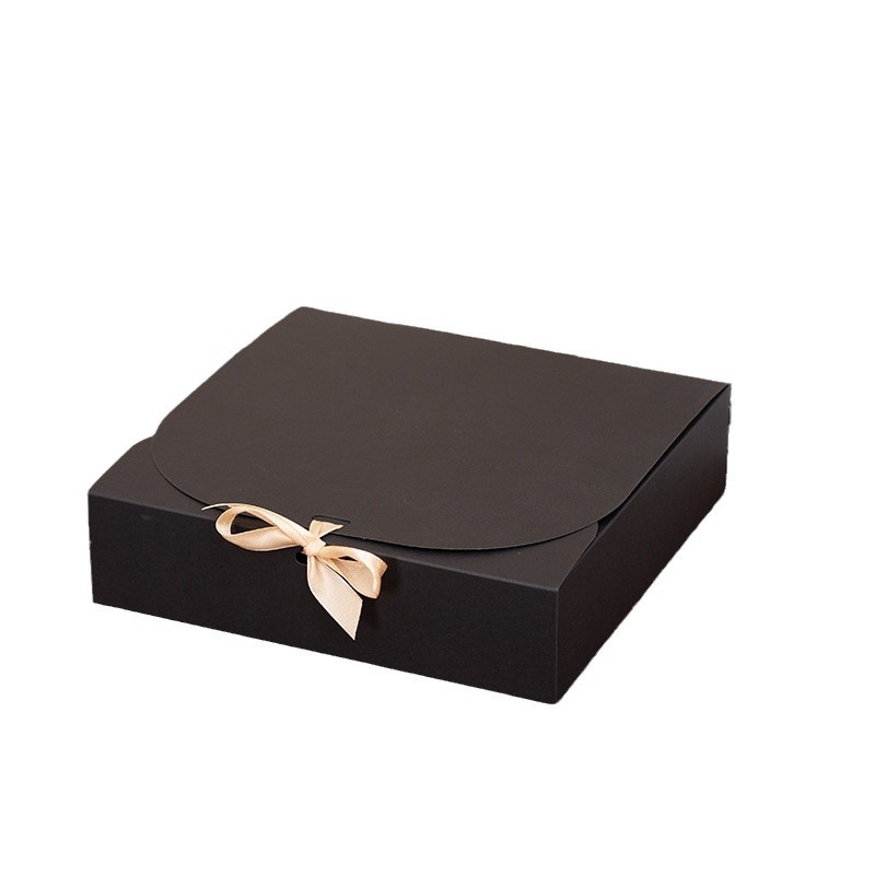 Nauja plokščia rankų darbo dovanų saldainių dėžutė Kalėdų vaikų dienos dovanų pakavimo dėžutė juostelės kaspino formos dėžutė