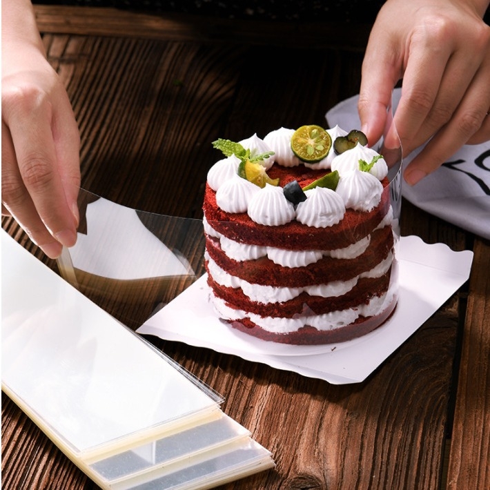Popularna prozirna mouka za tortu s mekim i tvrdim rubom, prehrambena kvaliteta, kokice za rođendan, pojačana dekoracija za torte, trgovina za pečenje