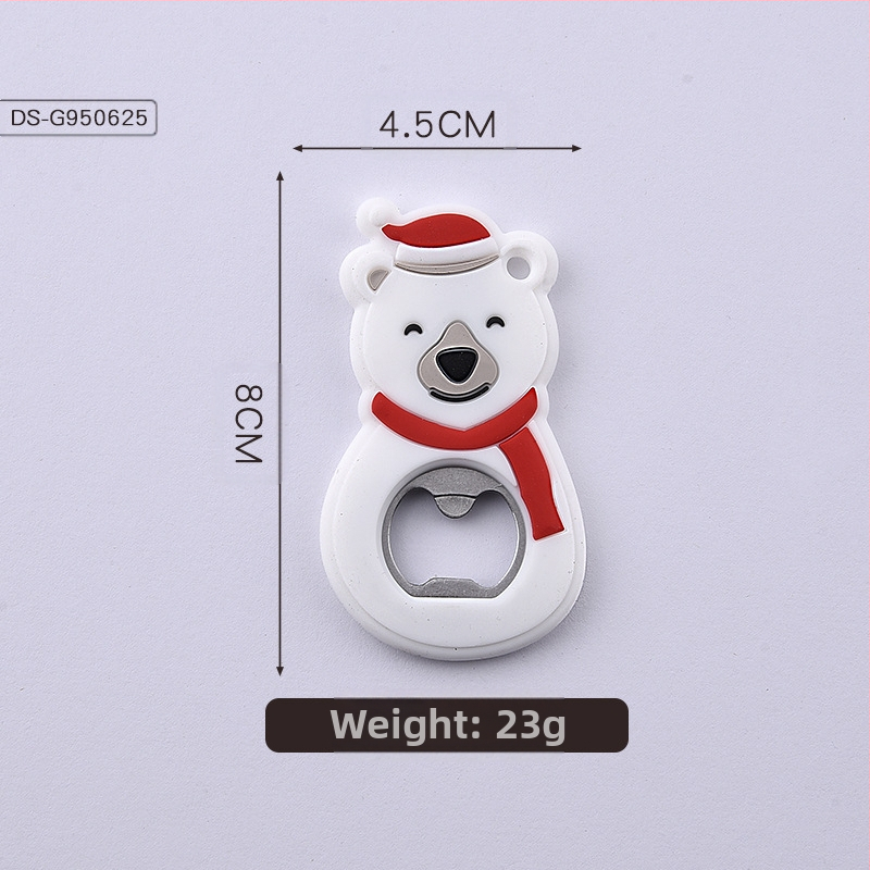 Jõuluvana silikoonist koomiksipudeliavaja silikoonist pudeliavaja kinkepudeliavaja õllepudeliavaja