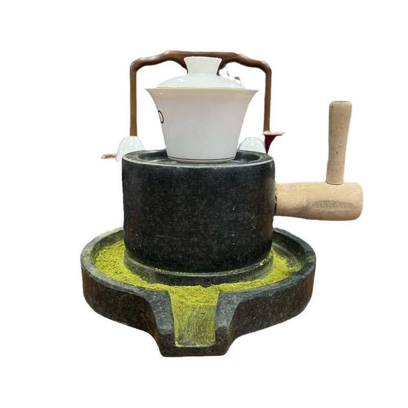 Ръчно бутана малка каменна мелница за чай от династията Сун, каменна мелница от син камък, мелница за смилане на каменна мелница за детска градина, орнаменти за каменна мелница, трансгранична независима пощенска услуга