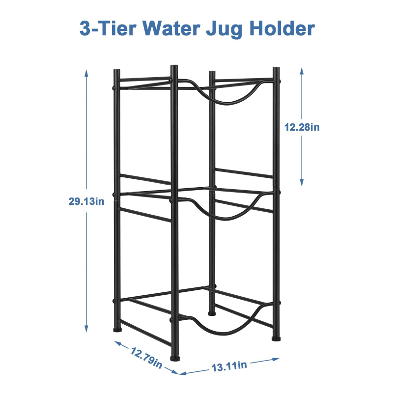 Yangshengi käsitöö must rauast kodukontori köök eemaldatav kolmekihiline neljakihiline veekeetja ämbri hoiuriiul