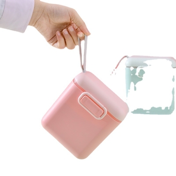 Kaasaskantav suure mahutavusega imiku piimasegu dosaator reisimiseks, mugav piimasegu konteiner