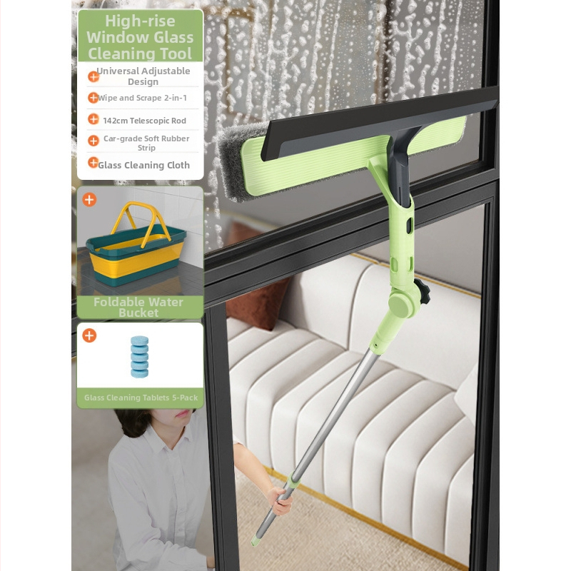 Klaasipuhastus Kodune kõrgete korruste akende kraapimine Pesu Aknapesu Kahepoolne pühkimine Kodune puhastus