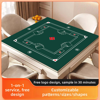 Specialios technologijos aksominė mahjongo staltiesė kiaušinių varžyboms, staltiesė, pokerio neslystantis kilimėlis, kvadratinis garsą izoliuojantis ir triukšmą mažinantis stalo kilimėlis