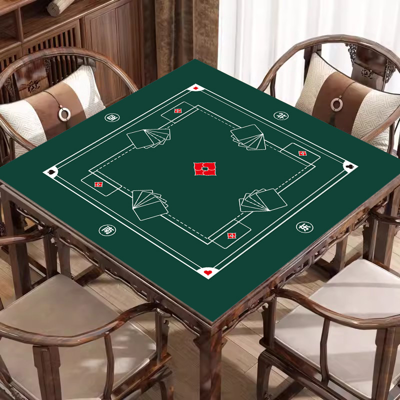 Specialios technologijos aksominė mahjongo staltiesė kiaušinių varžyboms, staltiesė, pokerio neslystantis kilimėlis, kvadratinis garsą izoliuojantis ir triukšmą mažinantis stalo kilimėlis