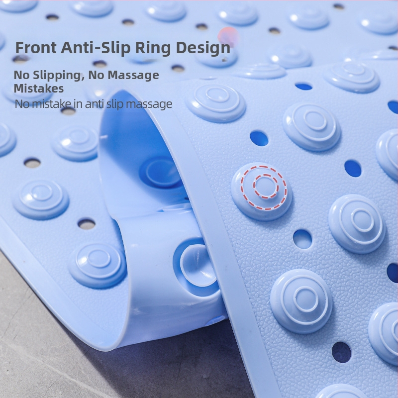 Неплъзгаща се постелка за баня, душ кабина, постелка за баня, екологична масажна постелка за под, предпазваща краката на възрастни хора и деца