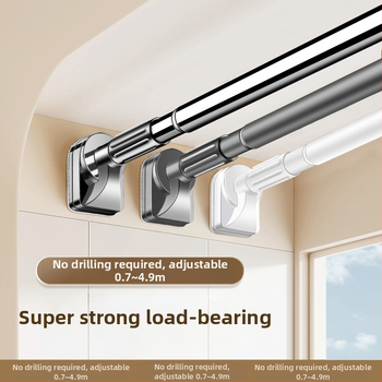 Rõdule mõeldud stantsivaba kuivatusrest, teleskoopvarras, majapidamiskardinate traksidega, roostevabast terasest torude kinnitus, üksikud jahedad riided kaitsevad