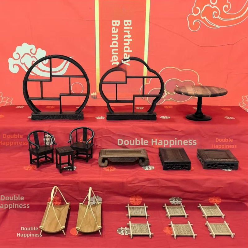 Új kínai desszertasztal-kiállítás, állványos asztaldísz, születésnapi bankett, bababankett, esküvői bankett, heti desszertasztal, teaszünet, desszertasztal