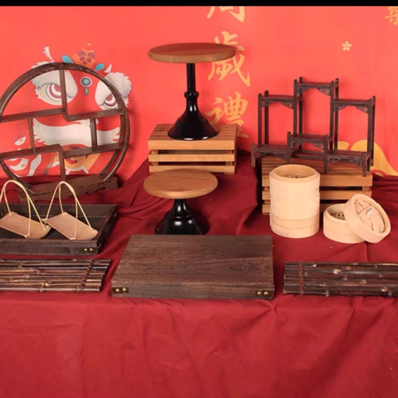 Új kínai desszertasztal-kiállítás, állványos asztaldísz, születésnapi bankett, bababankett, esküvői bankett, heti desszertasztal, teaszünet, desszertasztal