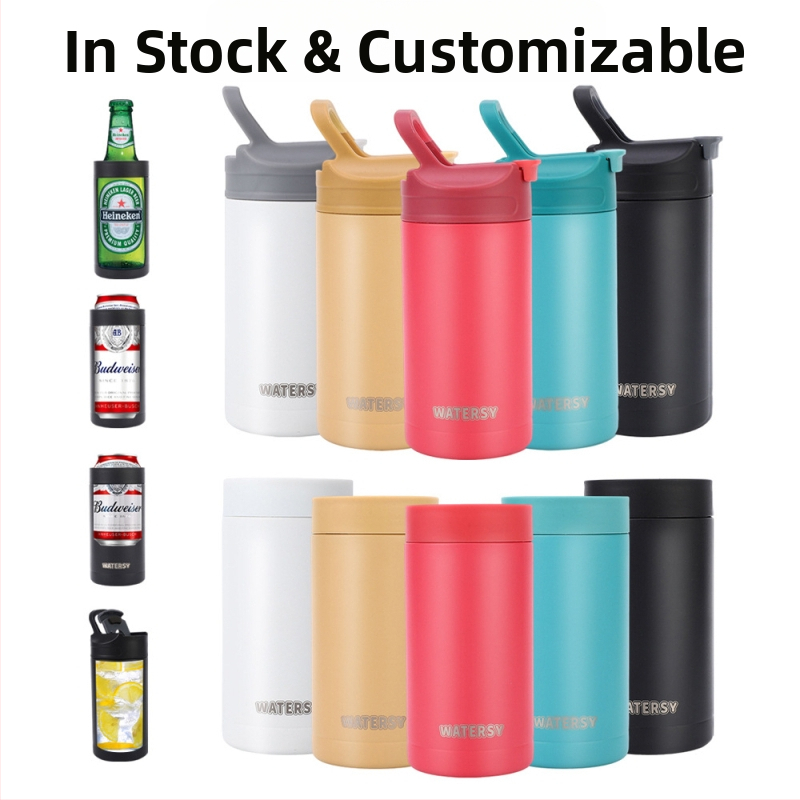 16oz космическа чаша 4 в 1 кутия за Кока-Кола от неръждаема стомана 304, детска термо чаша, преносима, придружаваща чаша за кафе