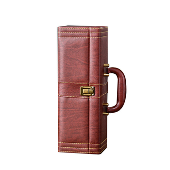 Punase veini pakendi kinkekarp ühekordne 2 paari nahkkarpi kõrgekvaliteedilisest veinist tühi karp karp kohapeal tipptasemel