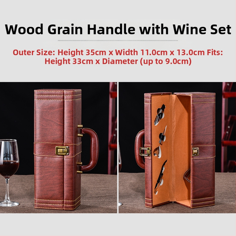 Punase veini pakendi kinkekarp ühekordne 2 paari nahkkarpi kõrgekvaliteedilisest veinist tühi karp karp kohapeal tipptasemel