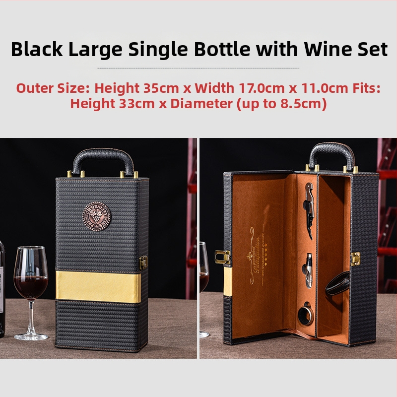 Punase veini pakendi kinkekarp ühekordne 2 paari nahkkarpi kõrgekvaliteedilisest veinist tühi karp karp kohapeal tipptasemel