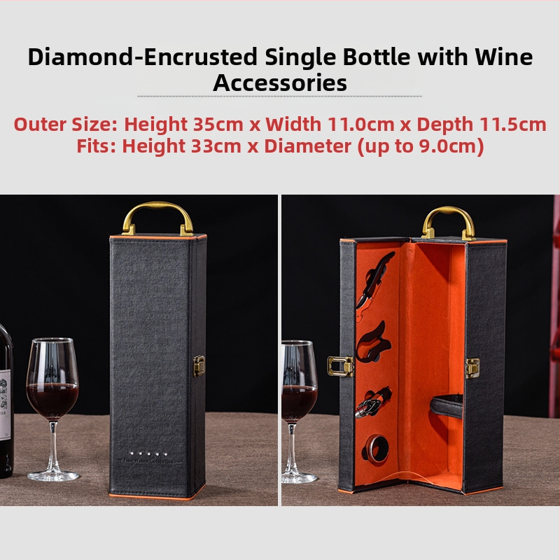 Punase veini pakendi kinkekarp ühekordne 2 paari nahkkarpi kõrgekvaliteedilisest veinist tühi karp karp kohapeal tipptasemel