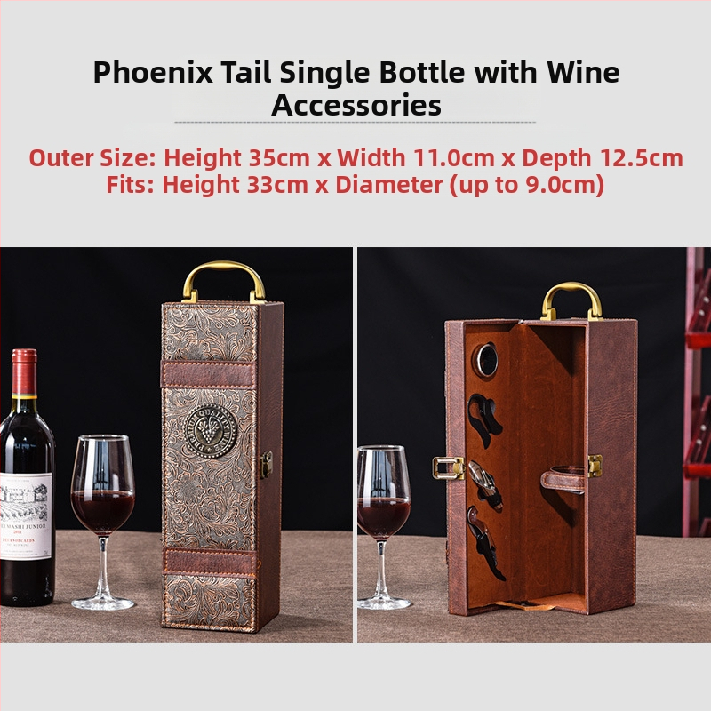 Punase veini pakendi kinkekarp ühekordne 2 paari nahkkarpi kõrgekvaliteedilisest veinist tühi karp karp kohapeal tipptasemel