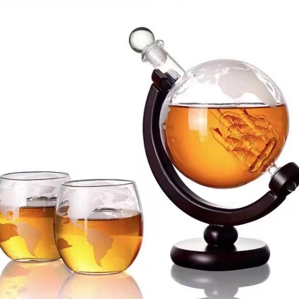 Kõrge borosilikaatklaasist käsitöö maa dekanter sobib klaaspudel maa dekanter käsitöö kaunistused