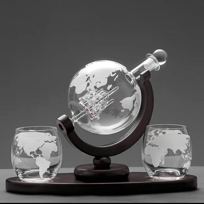 Kõrge borosilikaatklaasist käsitöö maa dekanter sobib klaaspudel maa dekanter käsitöö kaunistused