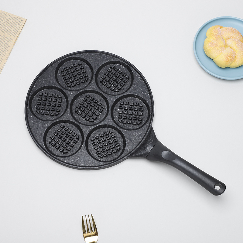 Väliskaubanduse piiriülene otsene kodumaine küpsetusplaat 7-auguline hommikusöögi vahvlipann beebi omletivormi hulgimüük