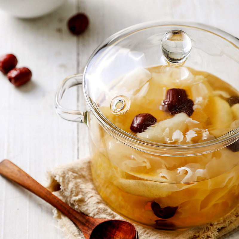 Puodas iš didelio borosilikatinio stiklo, tinkantis elektrinėms keraminėms viryklėms, makaronų dubenėlis su dviem rankenomis, sriubos puodas, virimo puodas, emaliuotas puodas