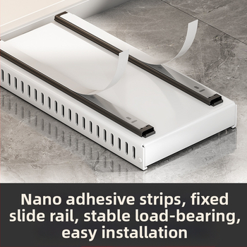 Ράφι αποθήκευσης καπακιού κουζίνας, ρυθμιζόμενος χώρος για κατσαρόλες, ράφι για κατσαρόλες, ντουλάπι πάγκου, συρόμενη βάση αποθήκευσης πιάτων