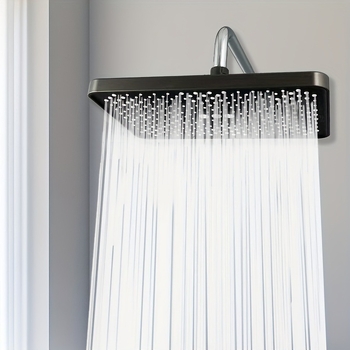 Didelis vonios kambarys, slėginis dušas, didelio srauto, energiją taupantis, stacionarus dušas, tualetas, vonios reikmenys, vonios kambario aksesuarai