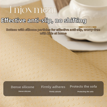 2025 Нова кремава възглавница за диван, универсална за всички сезони, висок клас възглавница за седалка, фиксирана неплъзгаща се калъфка за диван от плат