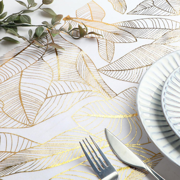 Piiriülene marli kuldlehtedega pronkslauajooksja kuldne lauajooksja kodupidu pulmalaua kaunistuseks lauajooksja lauarätik