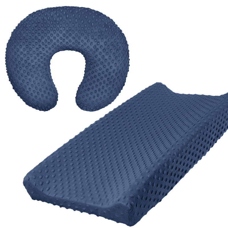 Tarpvalstybinė kūdikio „Doudou“ aksominė laktacijos pagalvė, pagalvės keitimo stalo keitimo užvalkalas, dviejų dalių kūdikio rinkinys, nuimamas ir skalbiamas medžiaginis užvalkalas