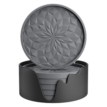 Piiriülesed uued silikoonist alusalused sobivad baasjoogi punase veini tassi alusalustega, paksendatud libisemiskindla teemant-nakkuva alusega